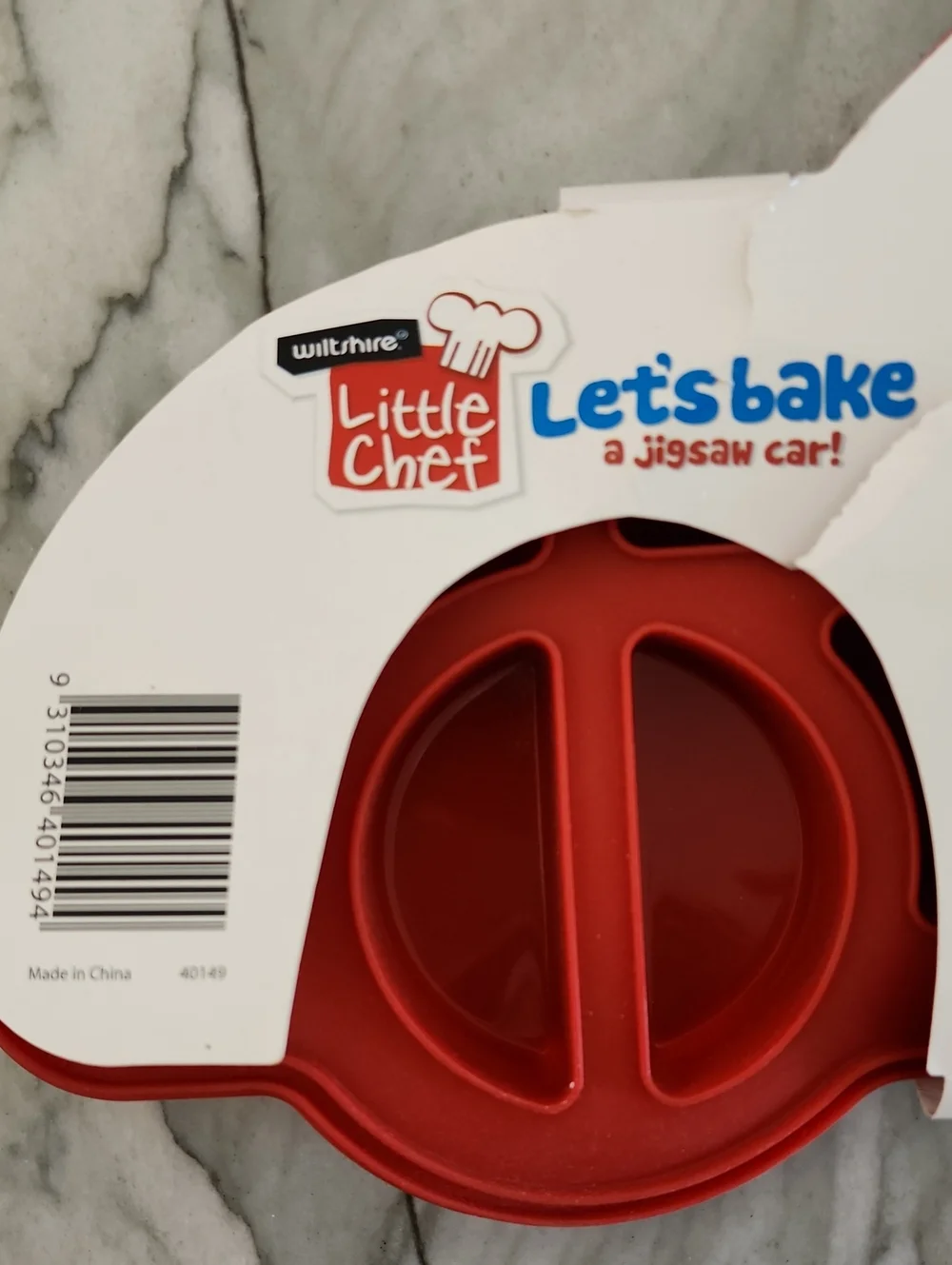 Wiltshire - Little Chef - Pink Butterfly & Jigsaw Car - Silicone Baking Molds
